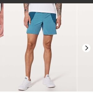 #61 Men's Lululemon Switch Up Short *6" Pewter Blue / Poseidon Size M